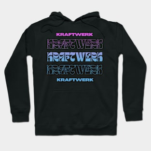 Kraftwerk // Typography Fan Art Design Hoodie